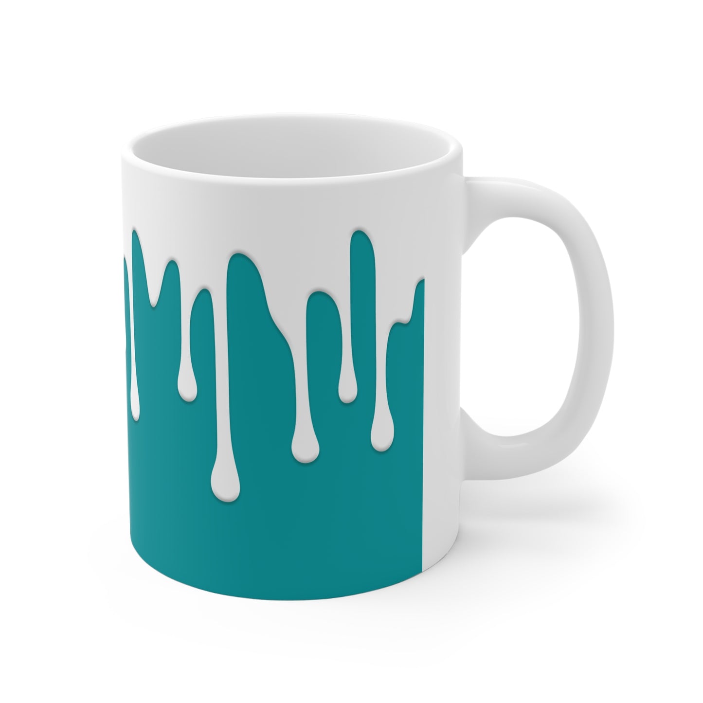 Teal Drips Mug