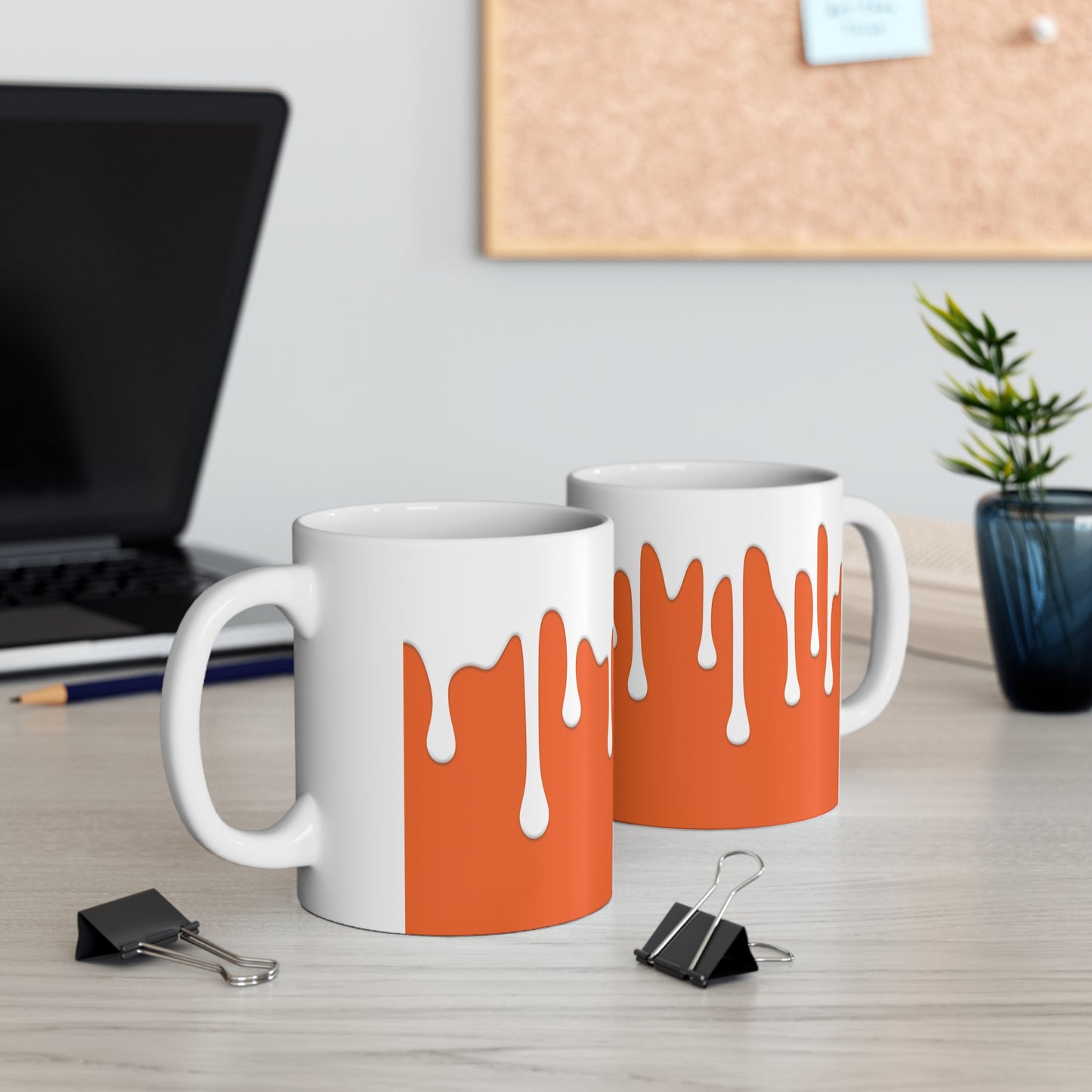 Orange Drips Mug