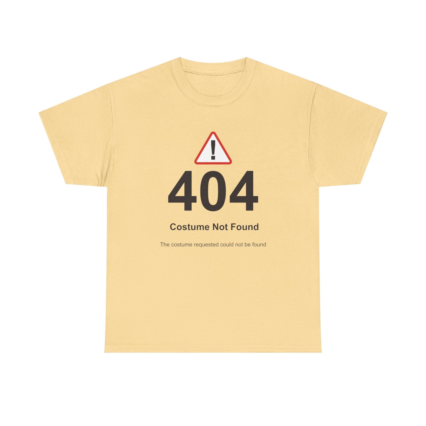 404 Costume Not Found T-shirt