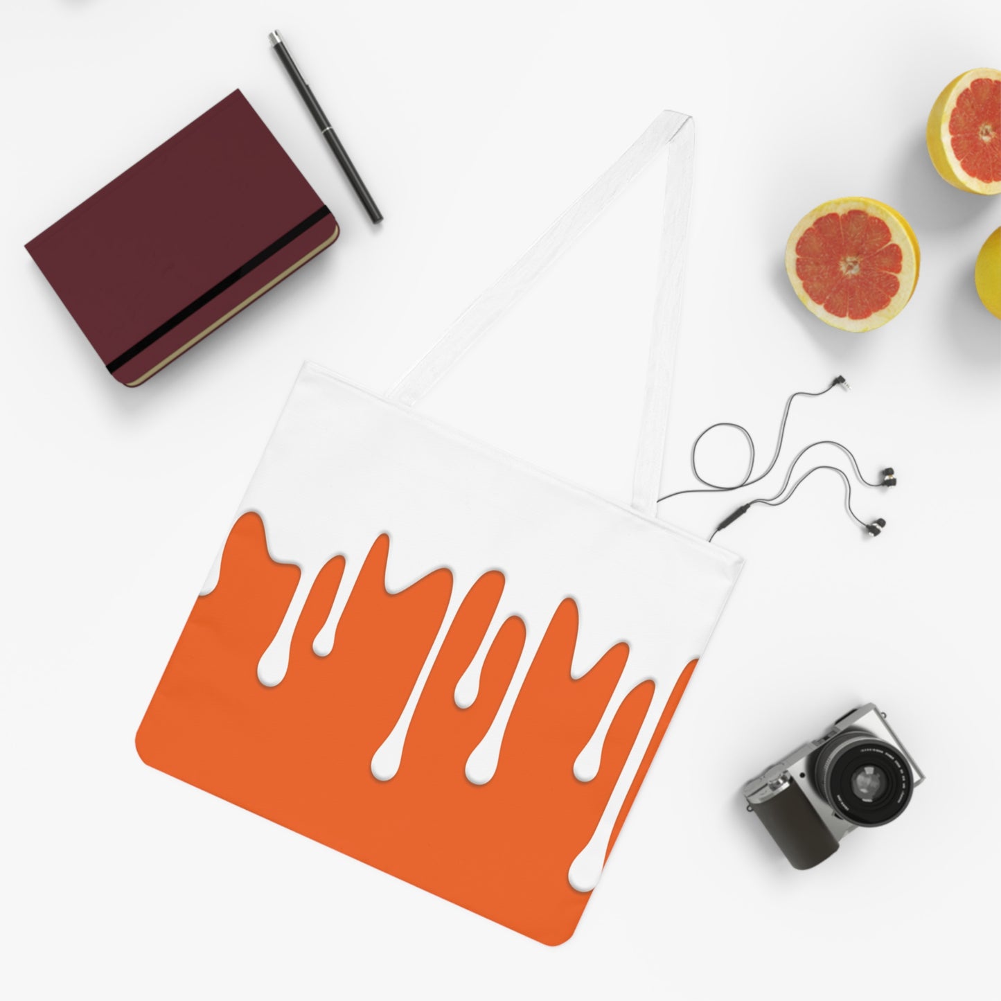 Orange Drips Shoulder Bag