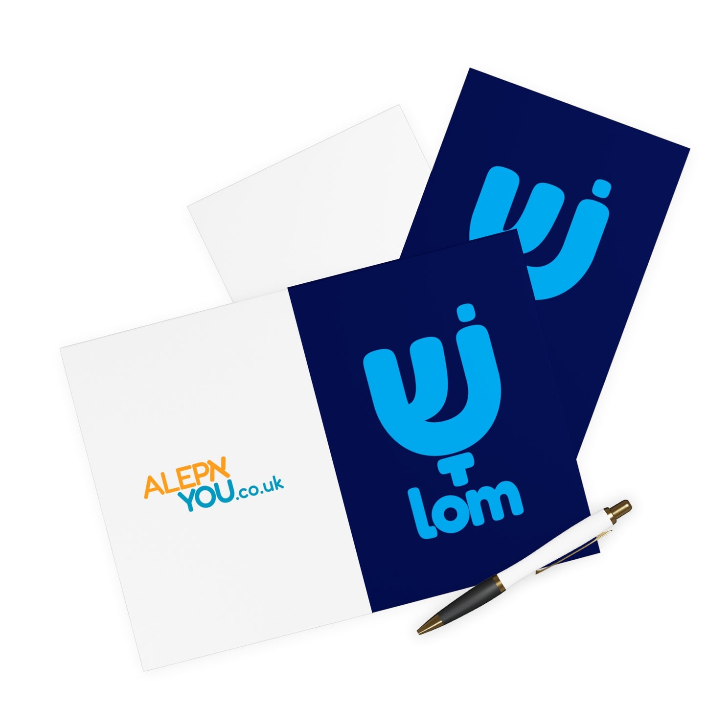 Shalom Greetings card. Set of five