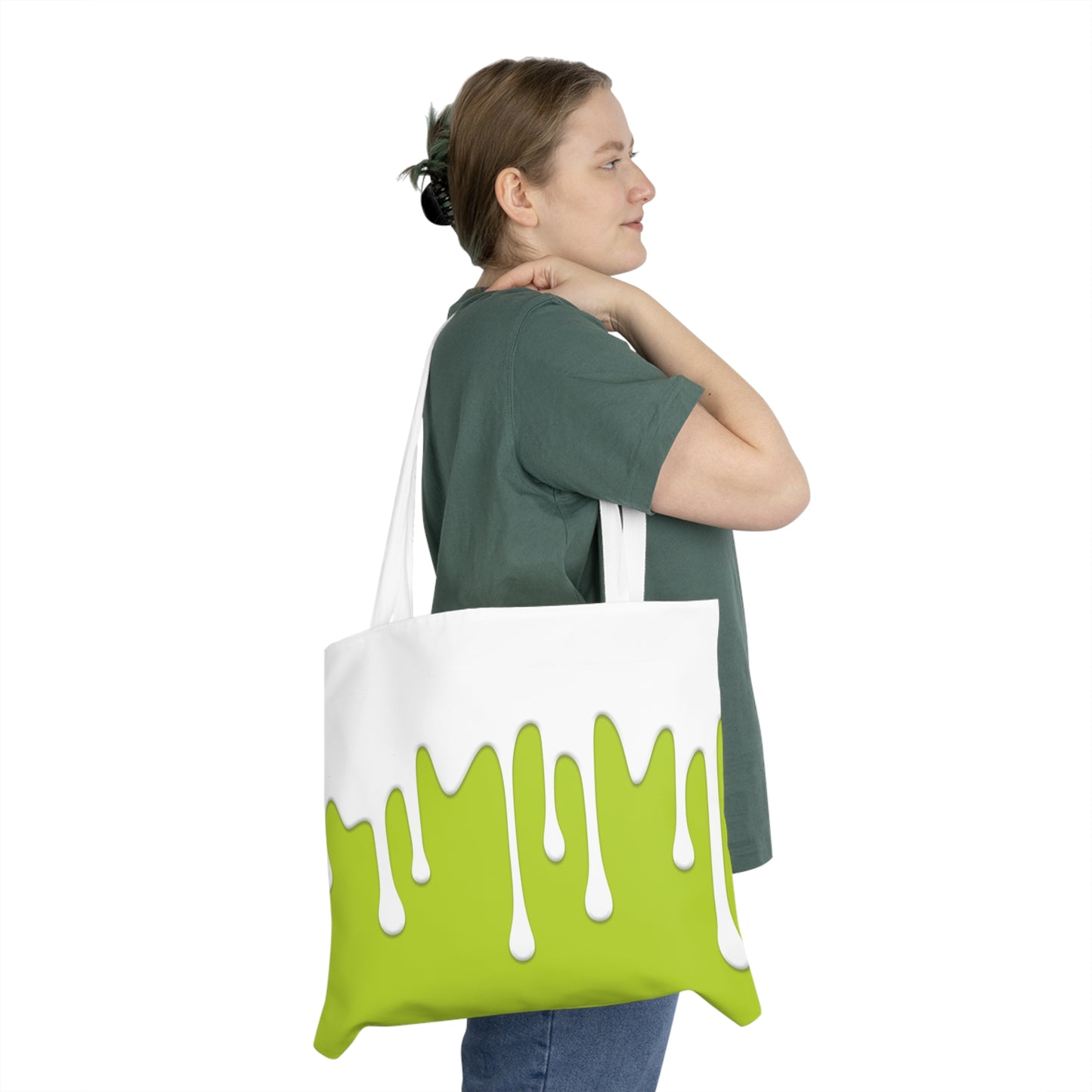 Green Drips Shoulder Bag