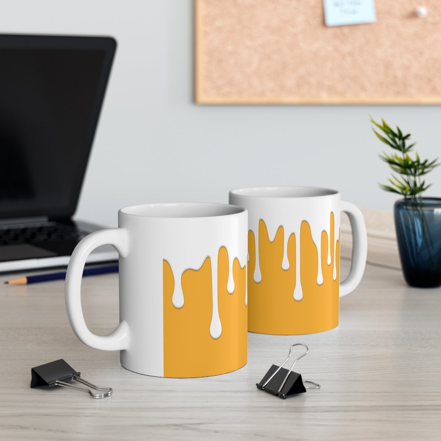 Yellow Drips Mug